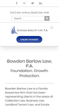 Mobile Screenshot of bowdenbarlow.com