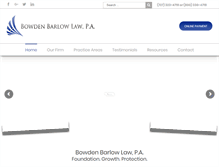 Tablet Screenshot of bowdenbarlow.com